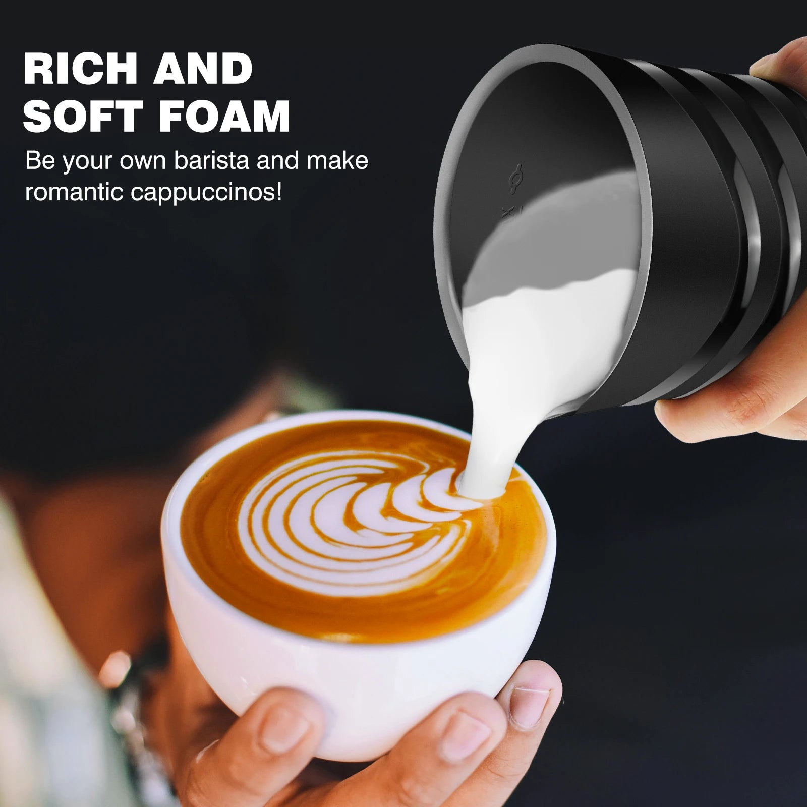 Smart Milk Frother with Temperature Control