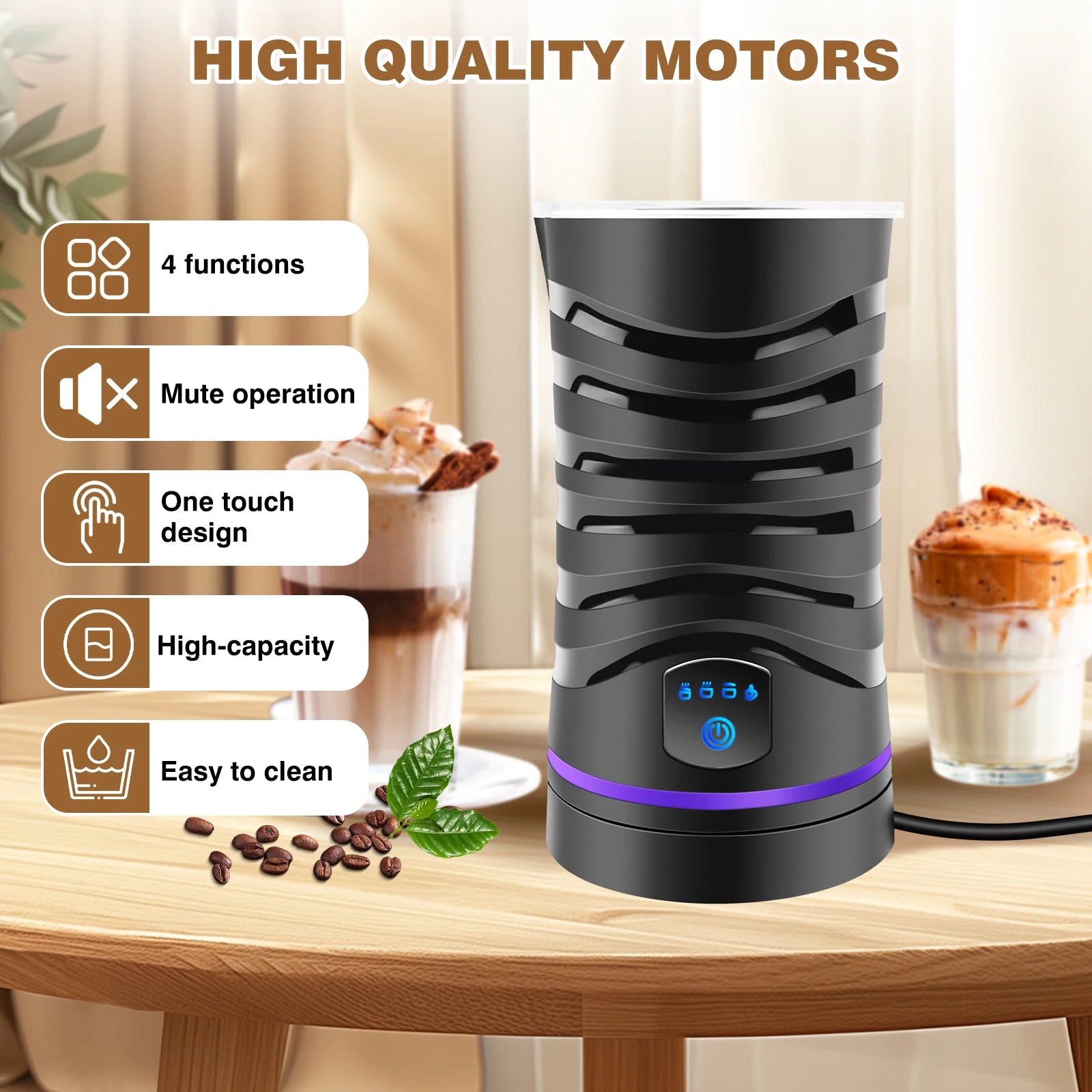 Smart Milk Frother with Temperature Control