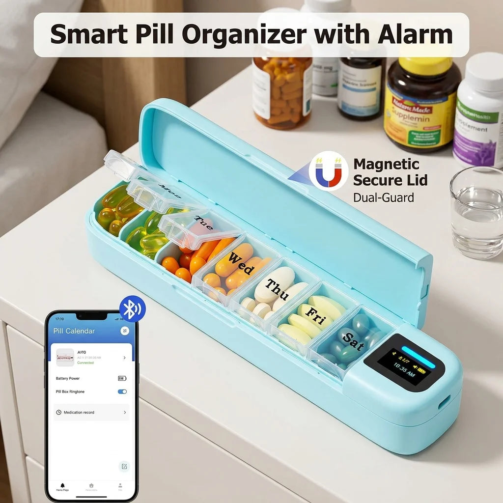 Smart Pill Dispenser with Timer & Alarm