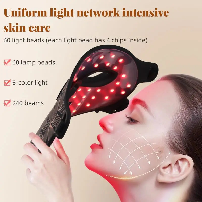 AURORA: AI Red Light Therapy Face Mask — LED Photon Skincare