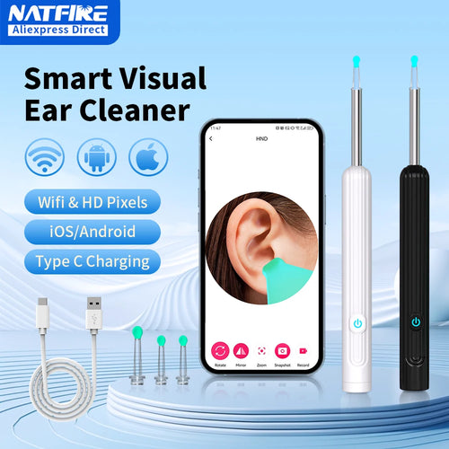 AURACLE: Smart Visual Ear Otoscope (1296P HD)