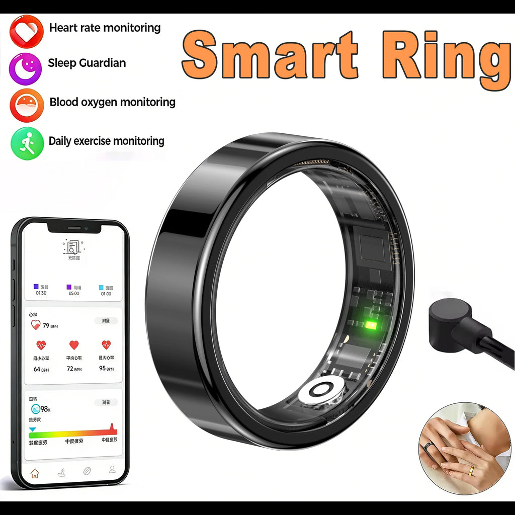 HERA AI Smart Ring (Titanium Black)