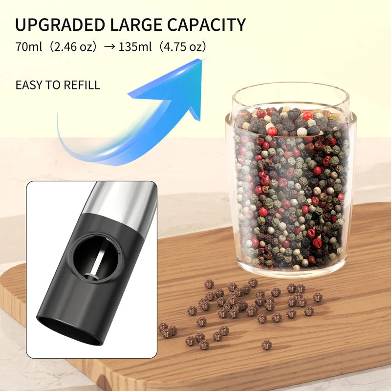 Smart Electric Salt & Pepper Grinder Set