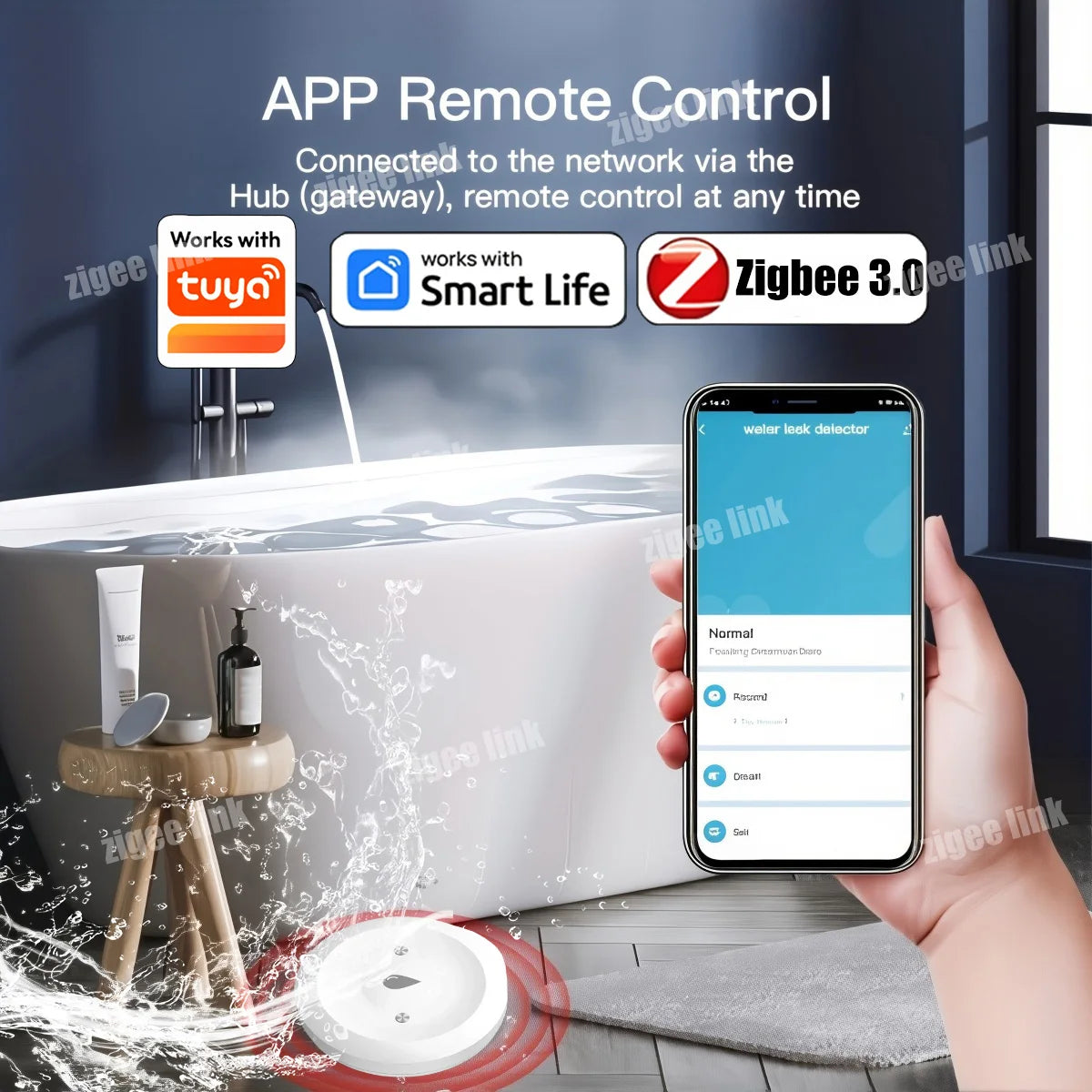 Smart Leak & Water Sensor (Home Protection)