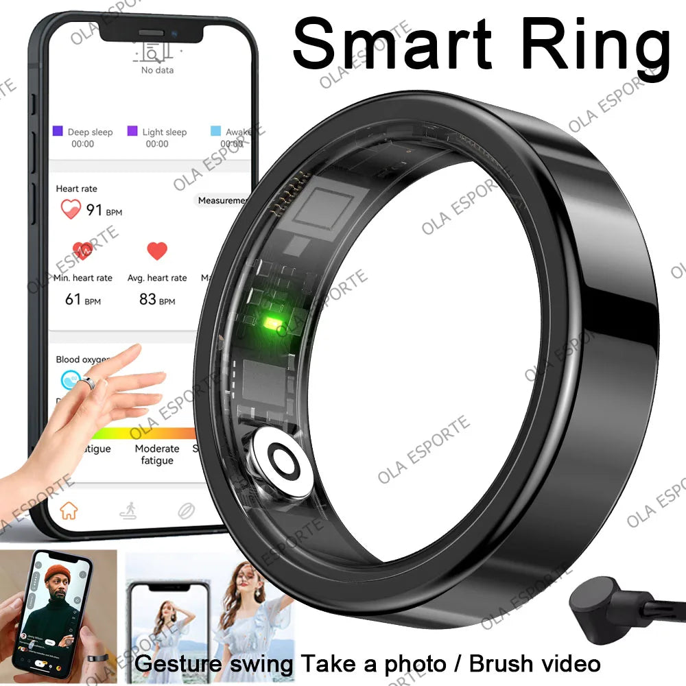 HERA AI Smart Ring (Titanium Black)