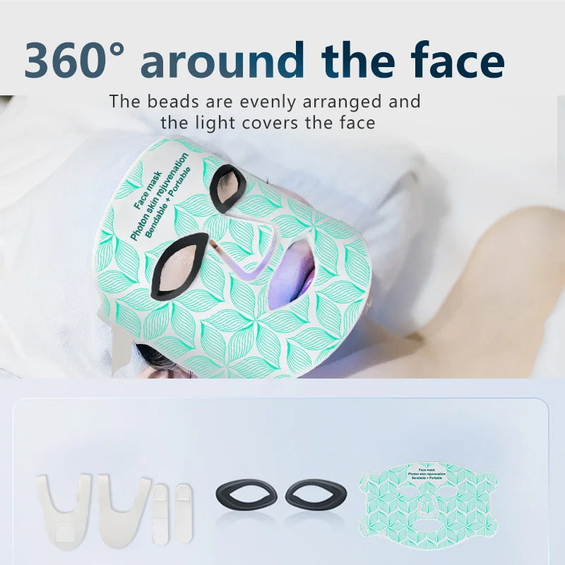 AURORA: AI Red Light Therapy Face Mask — LED Photon Skincare