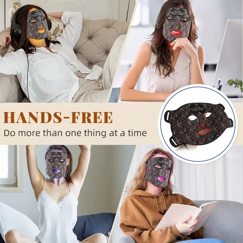 AURORA: AI Red Light Therapy Face Mask — LED Photon Skincare