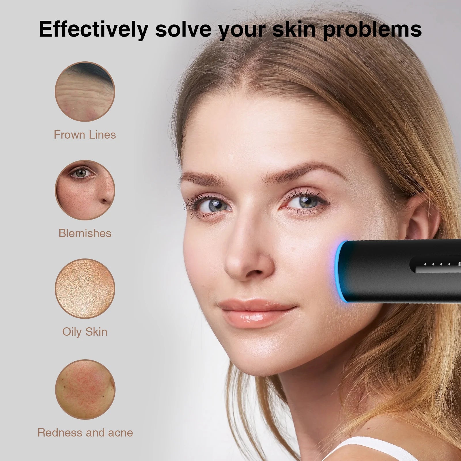 LED Light Therapy Wand (Handheld Skincare)