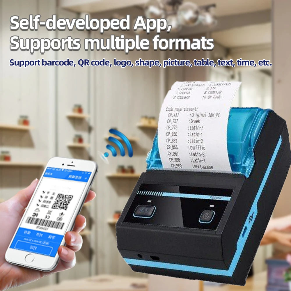 Portable Bluetooth Thermal Printer (Mini)