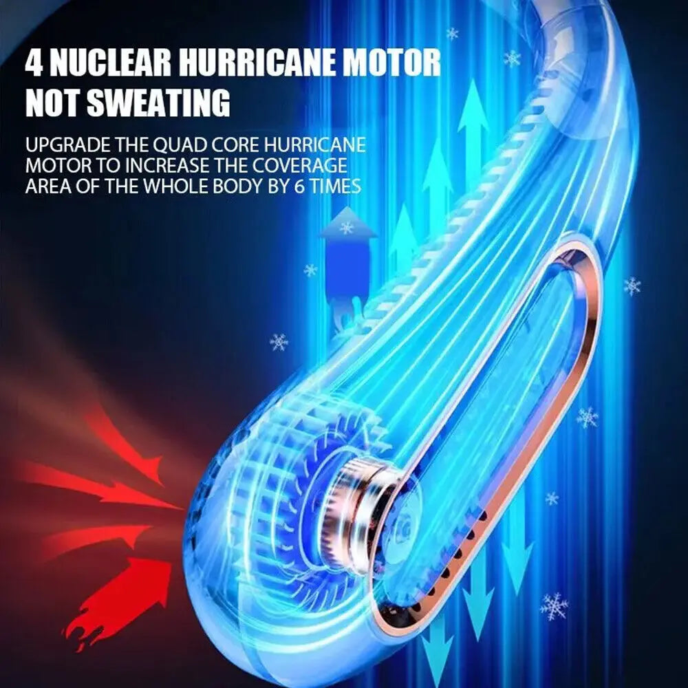Portable Neck Fan (Bladeless, Smart)