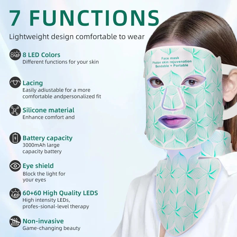 AURORA: AI Red Light Therapy Face Mask — LED Photon Skincare