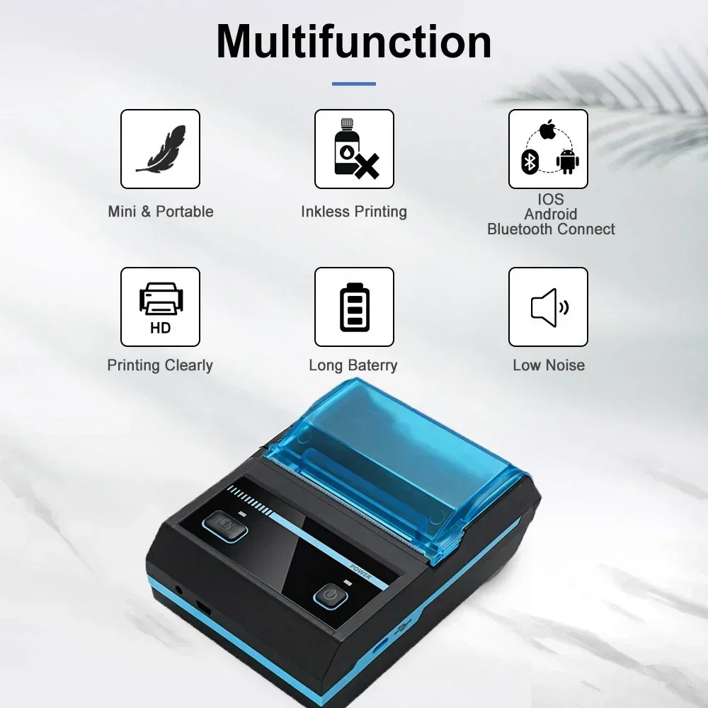 Portable Bluetooth Thermal Printer (Mini)