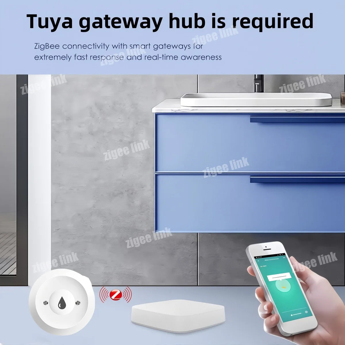 Smart Leak & Water Sensor (Home Protection)