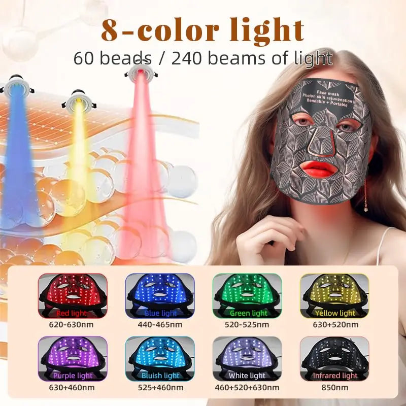AURORA: AI Red Light Therapy Face Mask — LED Photon Skincare