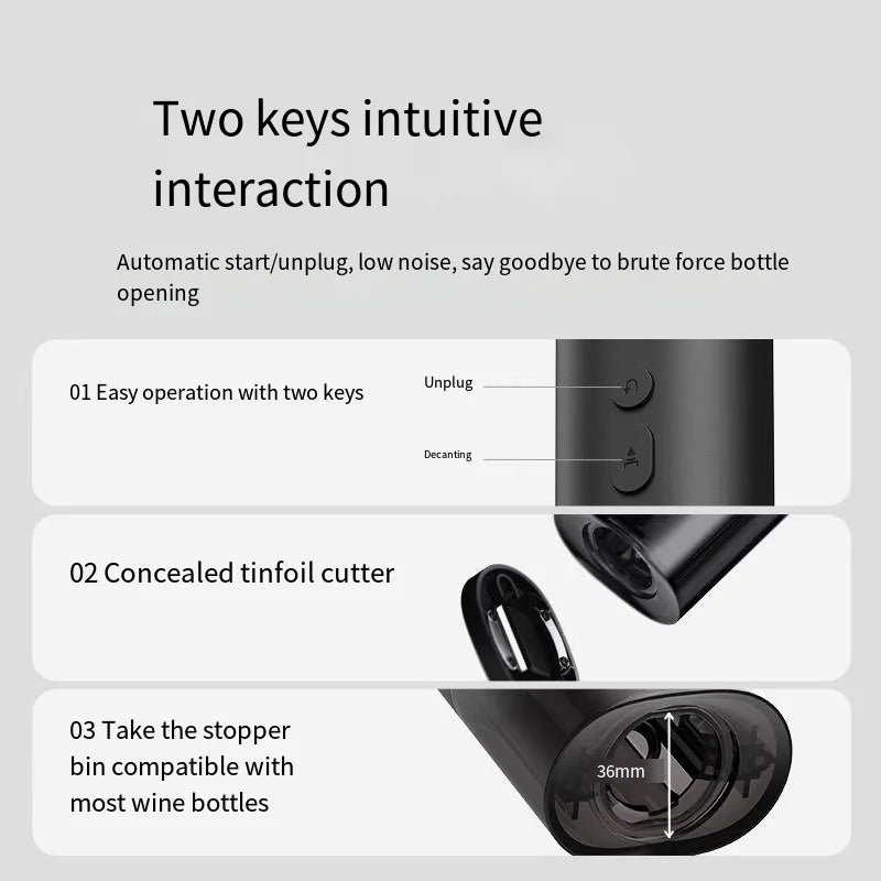 Portable Electric Wine Opener (Smart)