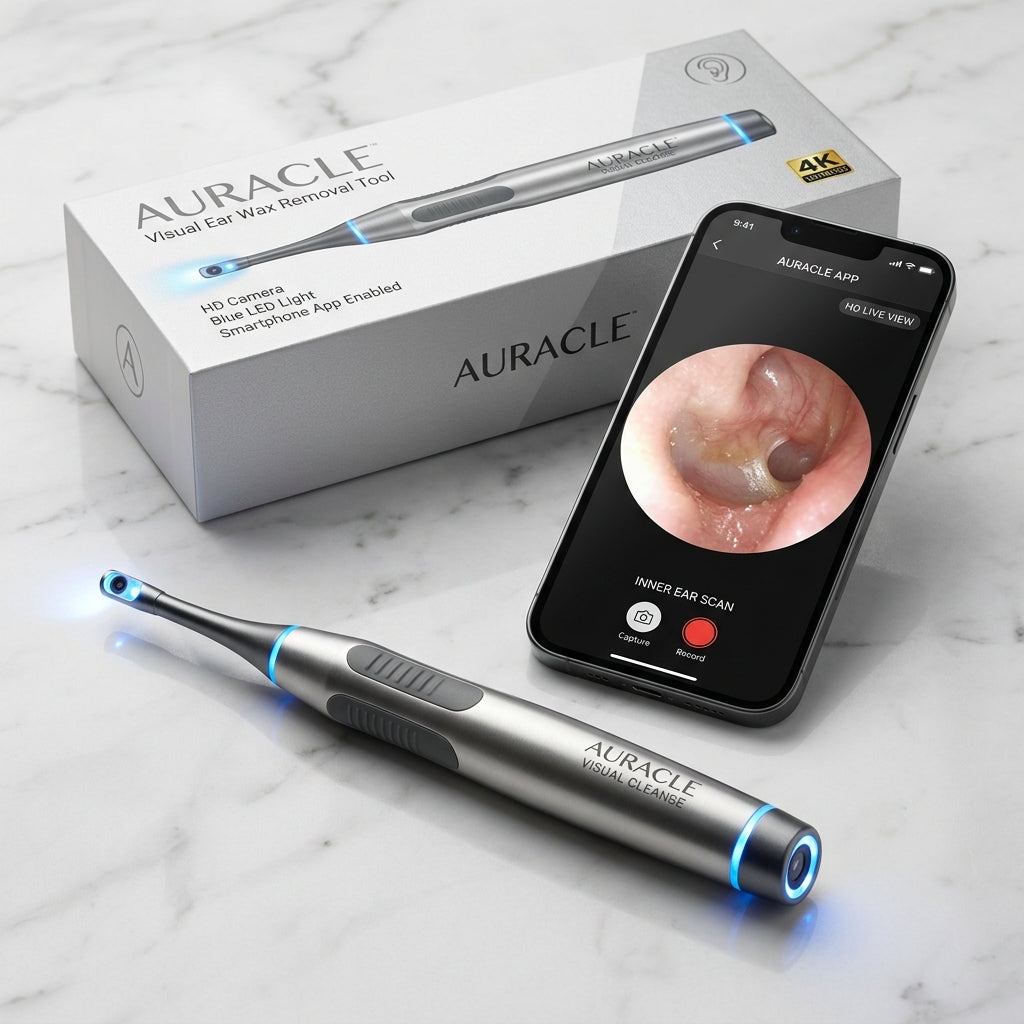 AURACLE: Smart Visual Ear Otoscope (1296P HD)